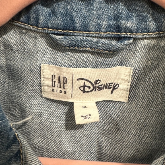 Gap Kids x Disney Minnie Mouse Denim Jacket XL (12) Embroidered Jean Jacket NWT - Picture 7 of 7